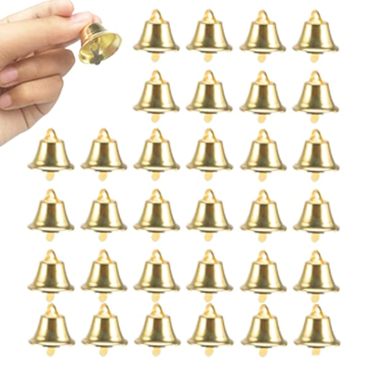 Amazon.co.jp: 60個 26mm/1インチ ゴールドベル ミニリバティベル